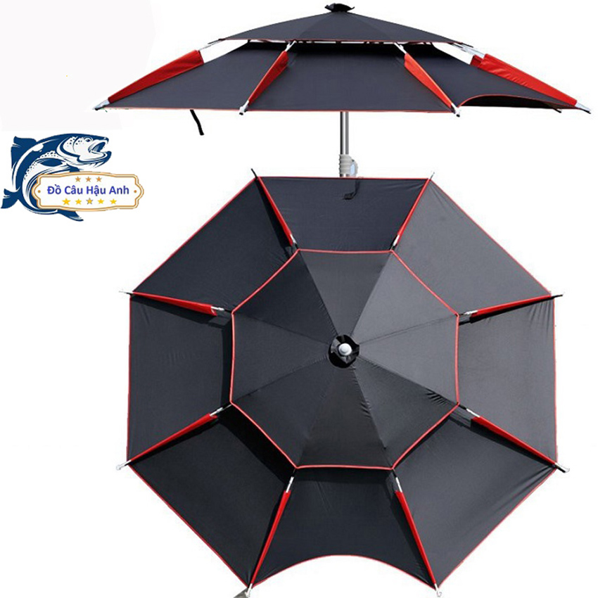 Ô câu cá che nắng che mưa siêu tiện dụng cao cấp KK14 Hậu Anh FISHING ô thiết kế thông minh tiện lợi