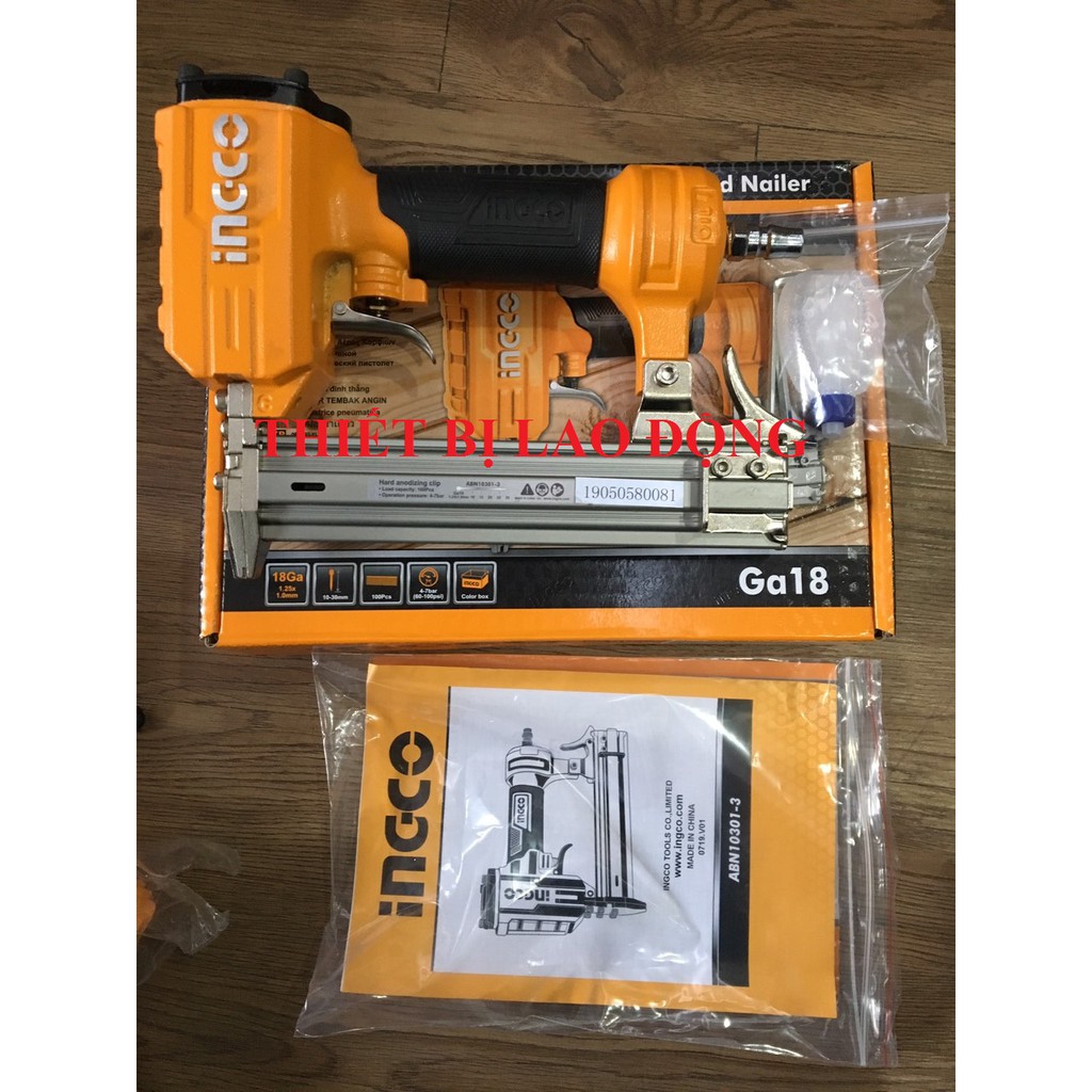 Súng bắn đinh thẳng dùng hơi ingco abn10301-3