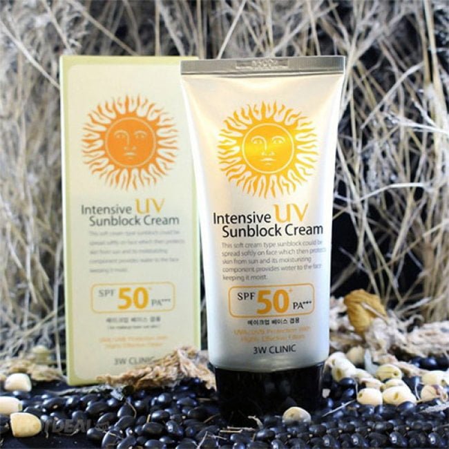 [HCM]Kem chống nắng Hàn Quốc Clinic Intensive UV Sunblock Cream 3.W MPPN00022