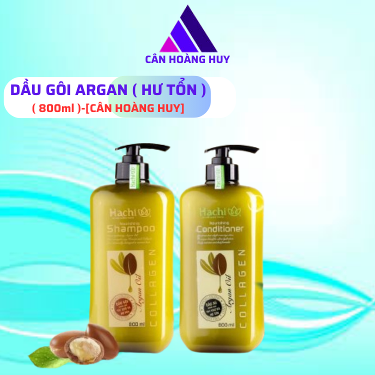 Hàng Chính Hãng Dầu gội trái argan- HACHI - 800ml phục hồi tóc khô Và hử tổn