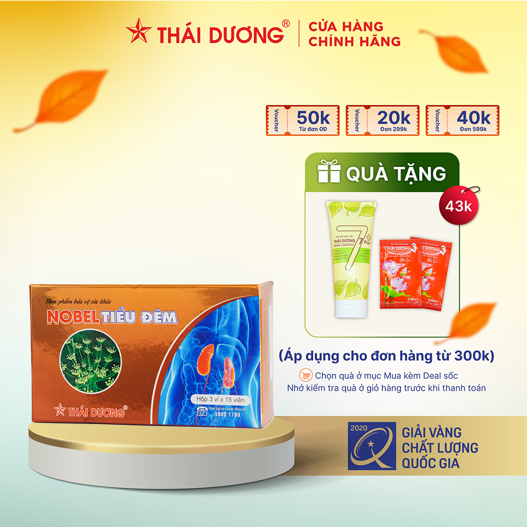 Viên uống nobel tiểu đêm sao thái dương 45 viên/ hộp