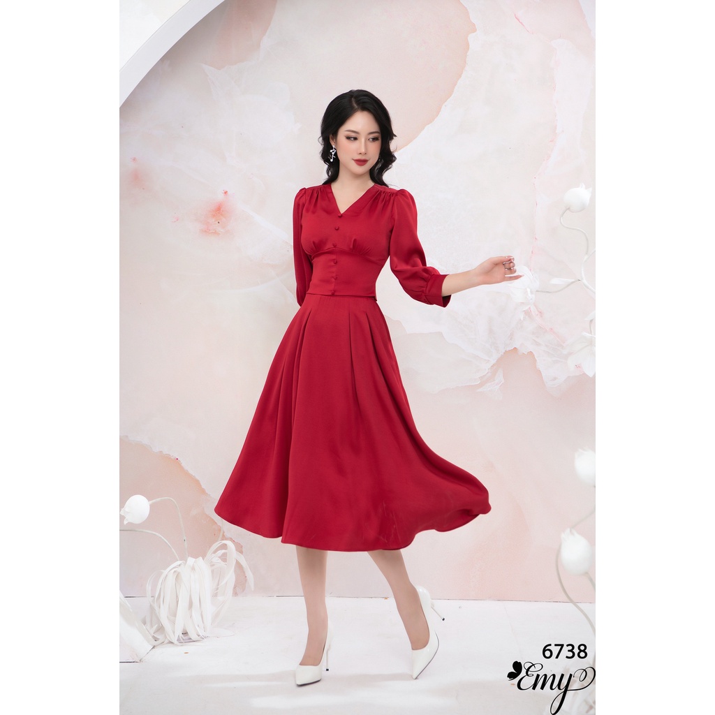 Emy em6738 sét bộ áo chân váy