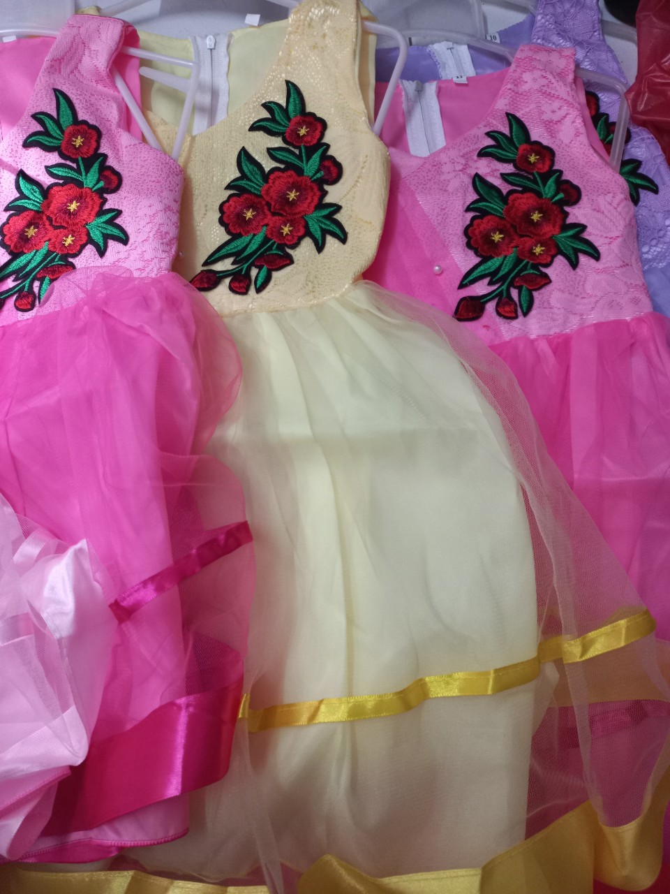 Đầm voan công chúa Cho bé gái từ 8-40kg