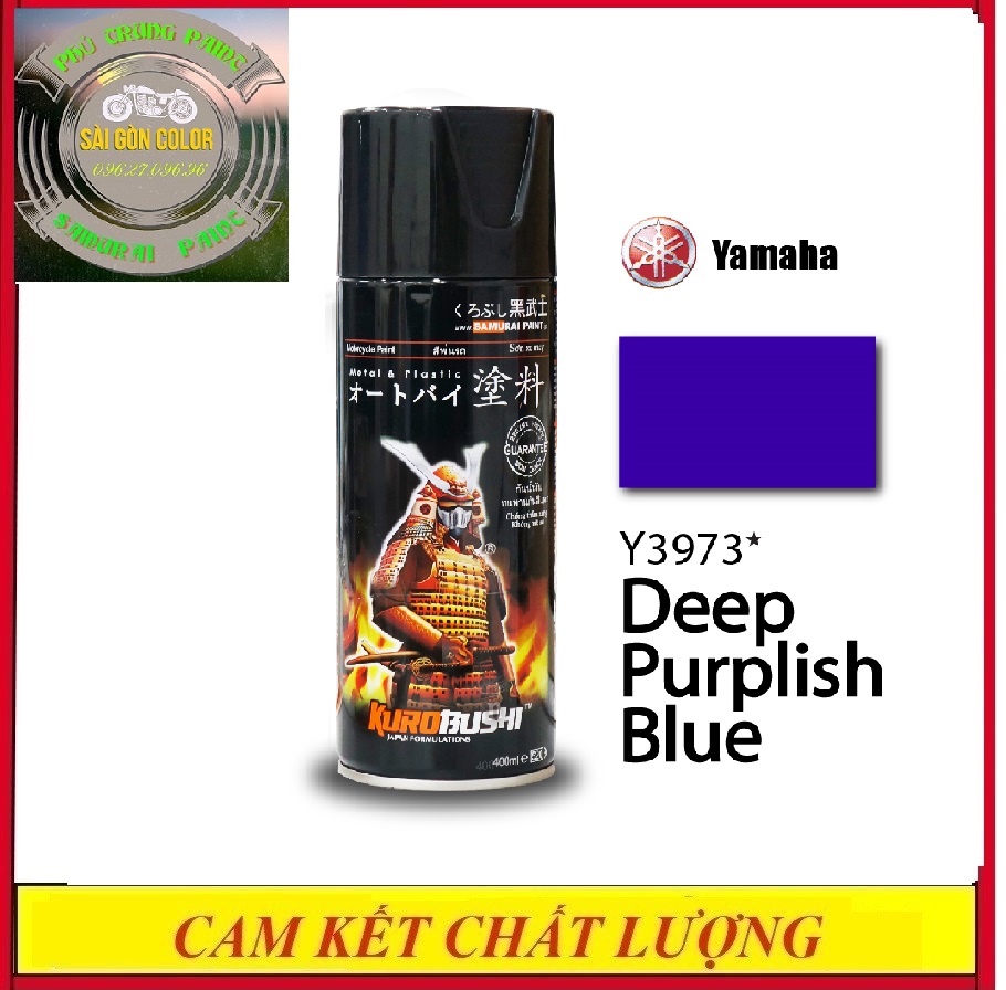 Sơn xịt Samurai Y3973 màu xanh tím đậm