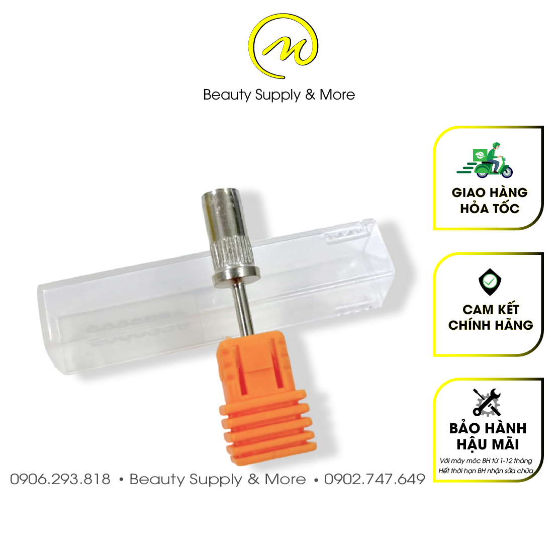 Đầu mài nhám/lõi gắn nhám/ đầu mài móng/ đầu mài mịn móng nail - mỹ