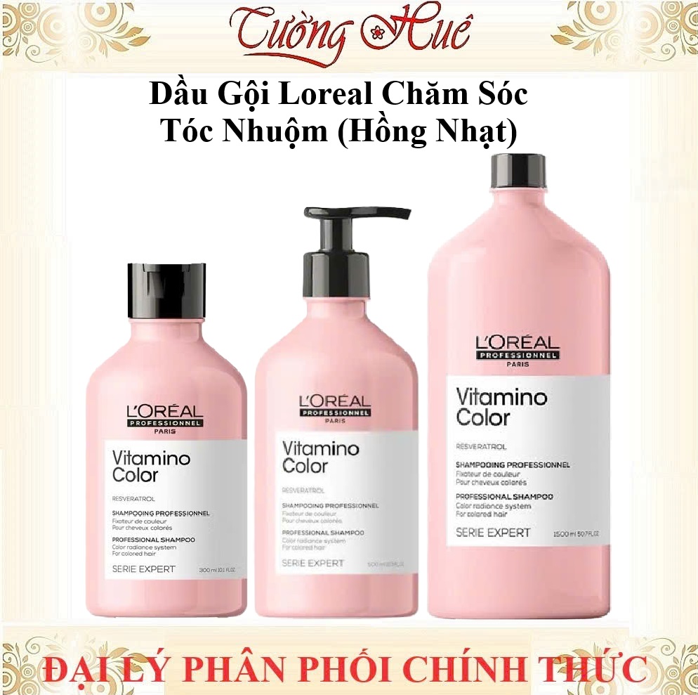 Dầu Gội Cho Tóc Nhuộm Loreal Serie Expert A-ox Vitamino Color - Hồng Nhạt (Có Lựa Chọn)