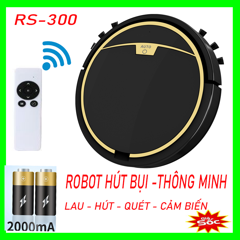 Robot hút bụi - robot lau nhà - robot -robot hut bui lau nha - robot hút bụi lau nhà - rs-300-lau- hút –quét- lau khô- lau ướt
