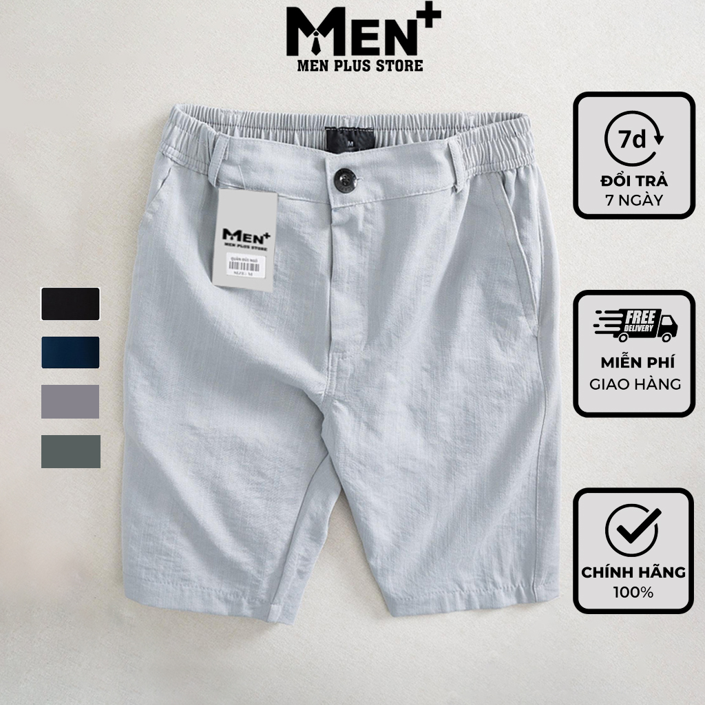 [Free ship] Quần short nam vải đũi linen siêu nhẹ siêu mát hàng cao cấp - Quần đùi nam form rộng kiểu dáng Hàn Quốc với chất liệu đũi linen cực kỳ mềm nhẹ và thoáng mát - Quần đùi nam - Quần sọt nam - Men Plus