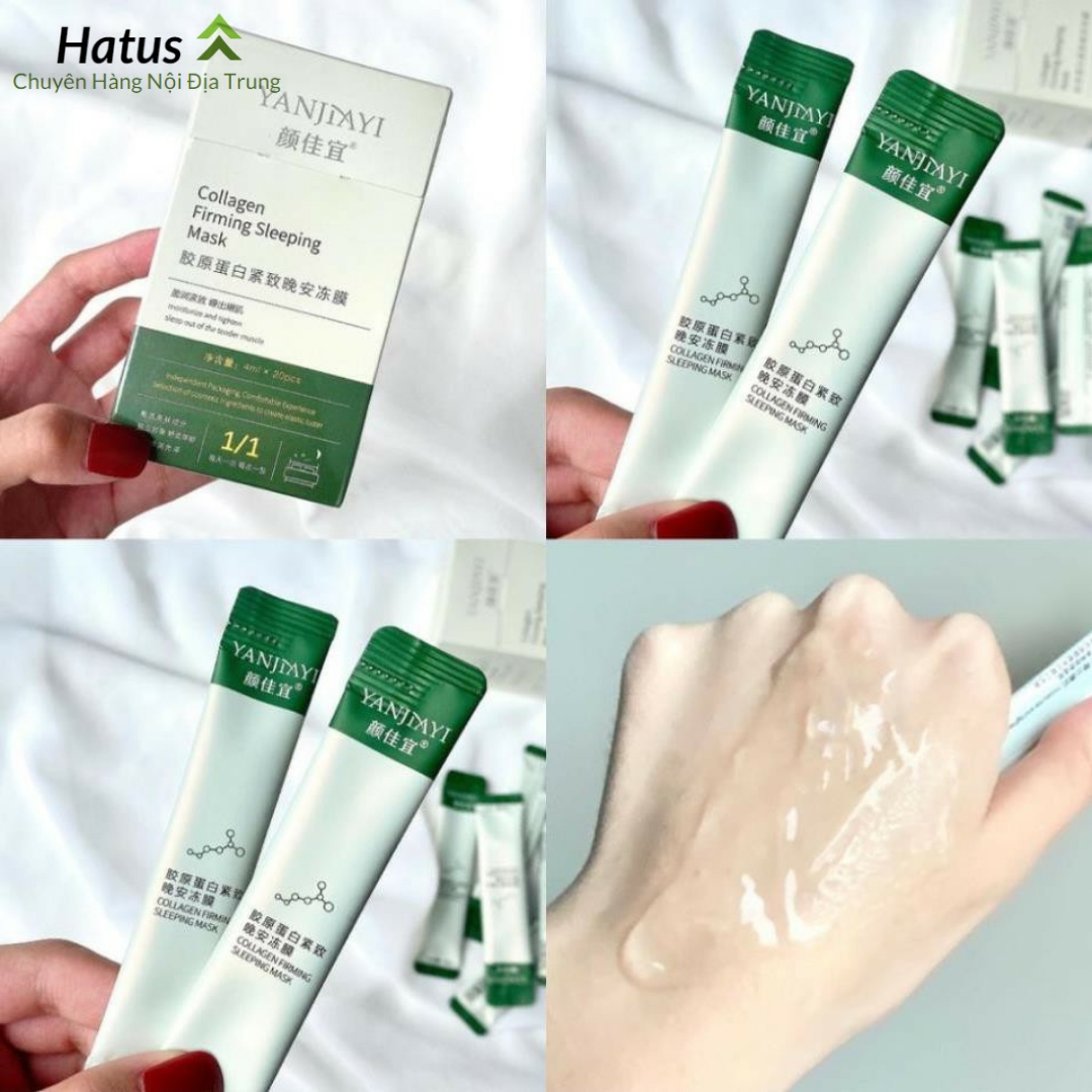 Mặt nạ thạch collagen nâng cơ chống lão hóa làm sáng da mặt nạ collagen mặt nạ ngủ dưỡng trắng mặt nạ nội địa Trung