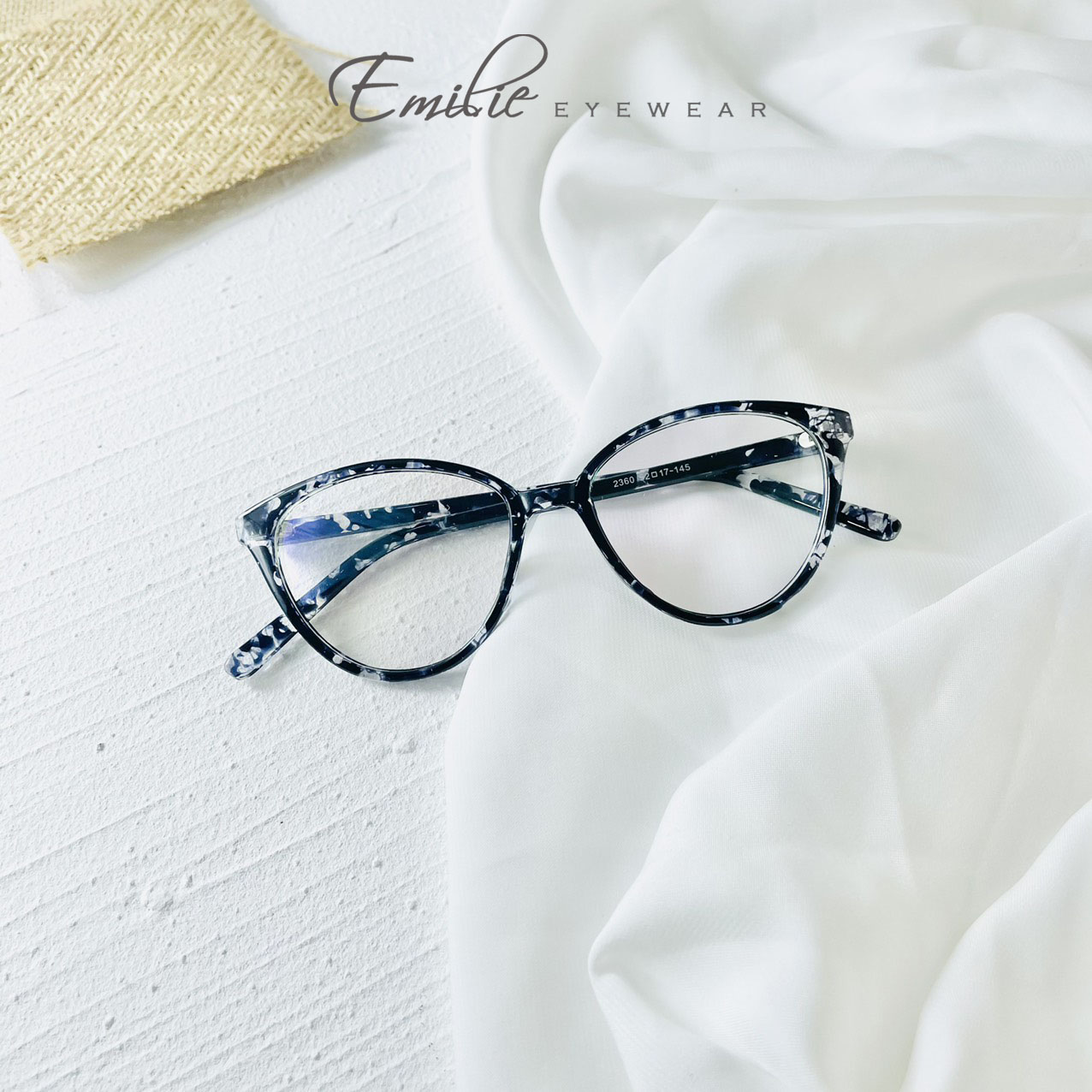 Kính mắt mèo nhựa Emilie eyewear phụ kiện thời trang 2360