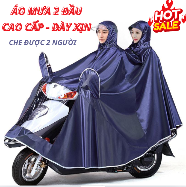 - áo mưa đôi 2 đầu nhiều màu - áo mưa cao cấp siêu nhẹ cho 2 người - áo mưa 2 đầu tiện dụng - áo mưa 2 đầu kích thước lớn cực tiện dụng