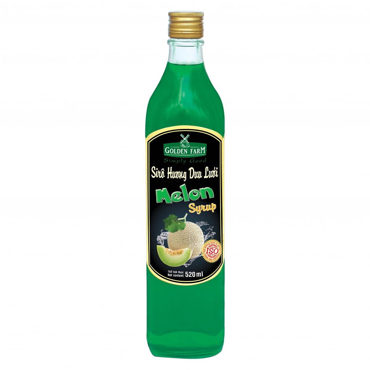 Siro Golden Farm hương dua lưới Chai 520ml - Gia store
