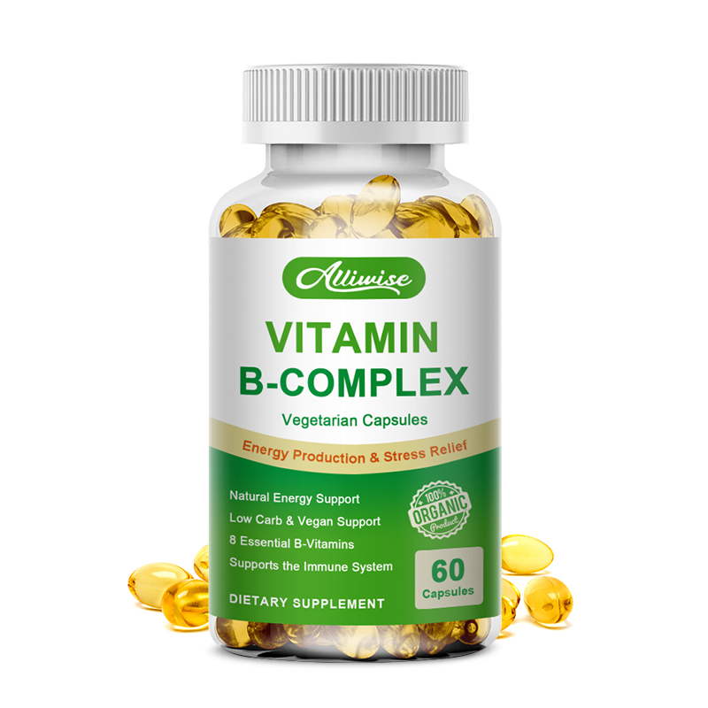 ALLIWISE Vitamin B Complex B1, B2, B3, B5, B6, B7, B9