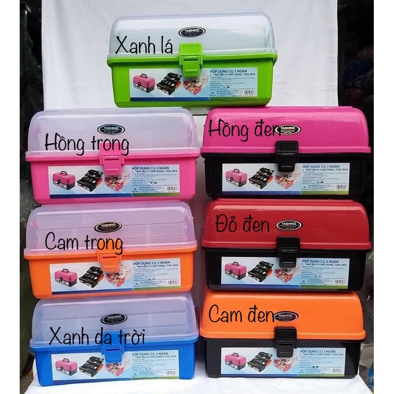 Cốp nhựa 3 tầng đựng đồ nail