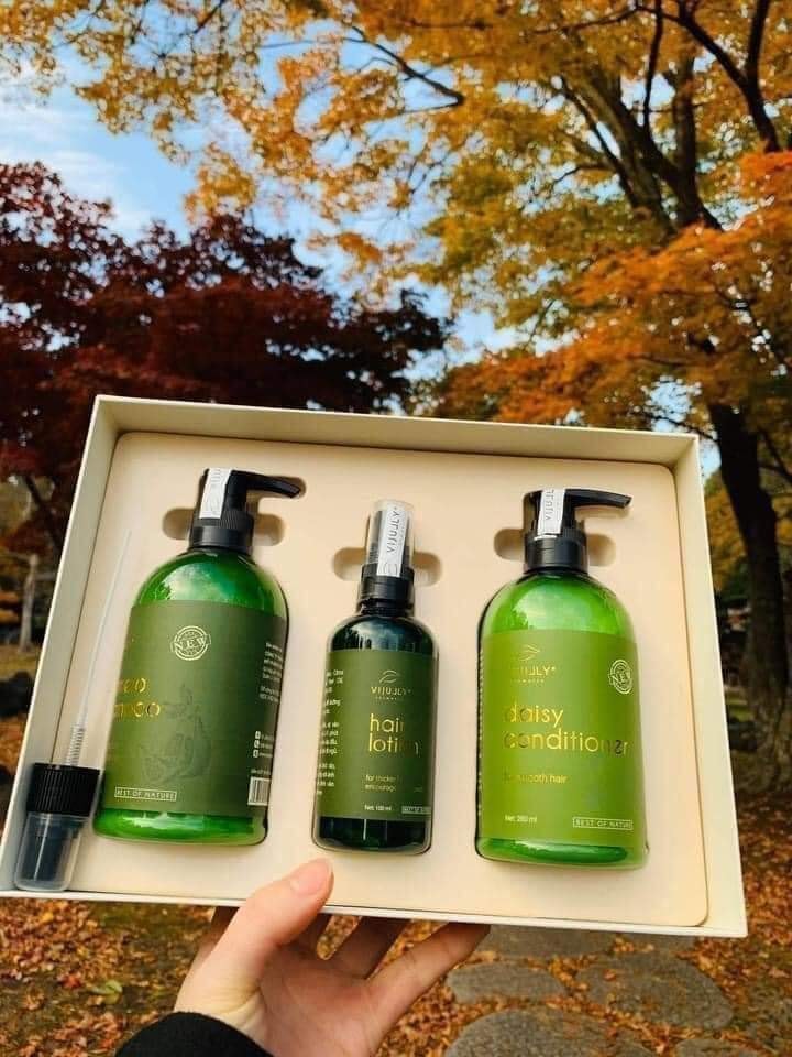 Tinh Dầu Bưởi Vi Jully Trọn Bộ Chăm Sóc Tóc