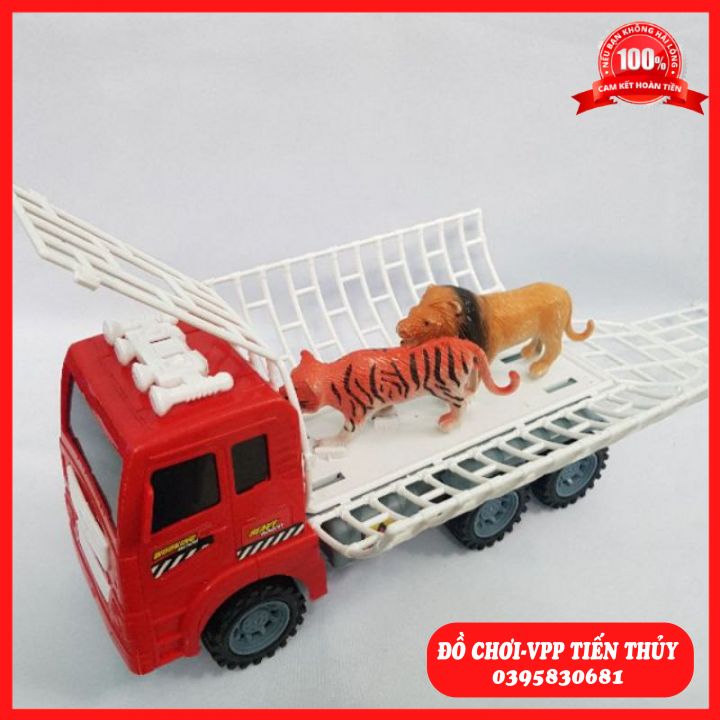Xe thú đồ chơi bánh đà kèm thú