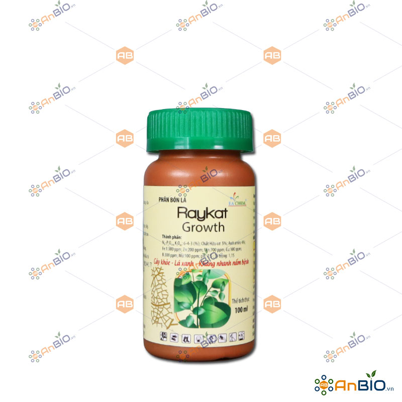 Phân bón lá sinh học raykat growth chai 100ml - c4.1031