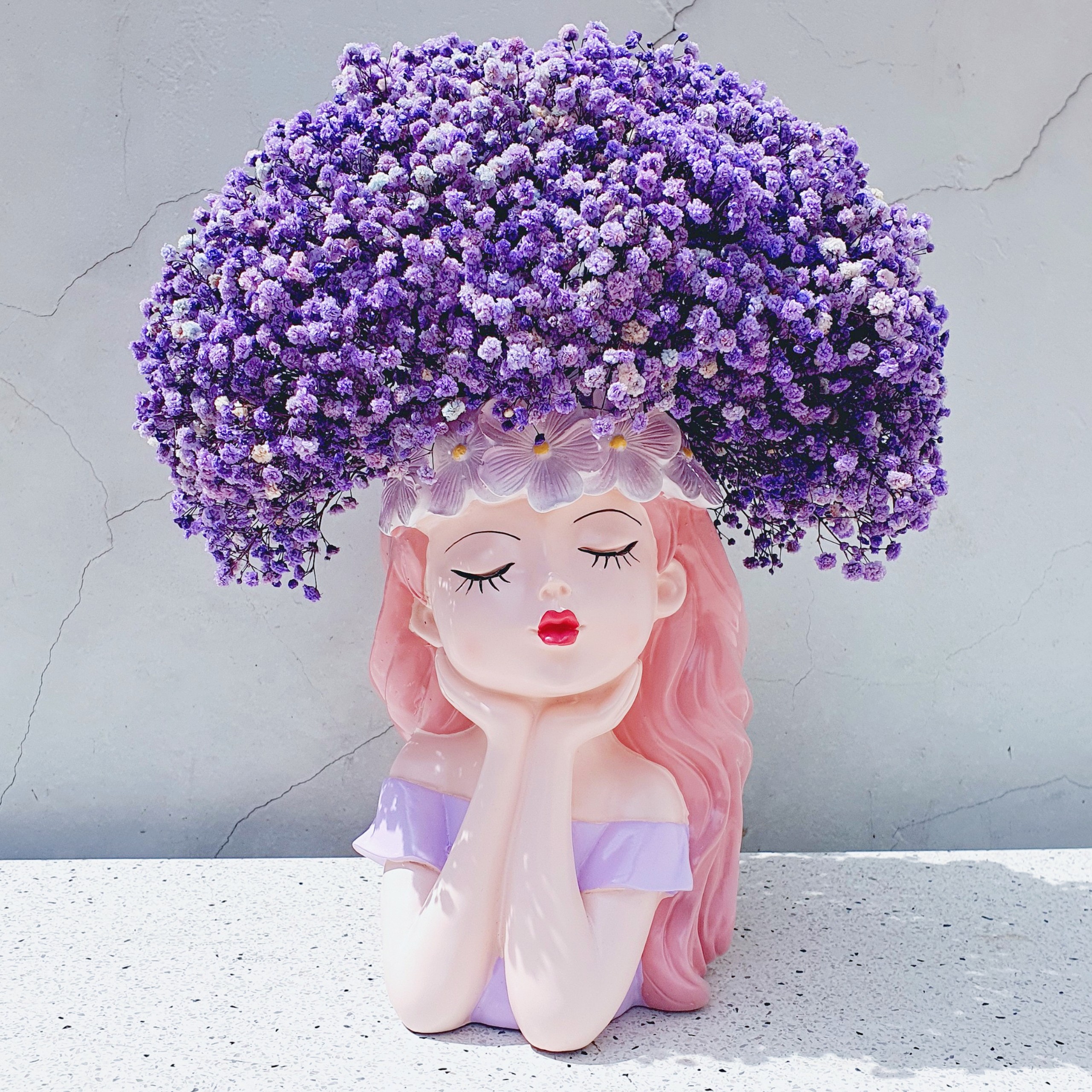 Lọ hoa decor lọ hoa trang trí nhà cửa mẫu bình hoa cô gái