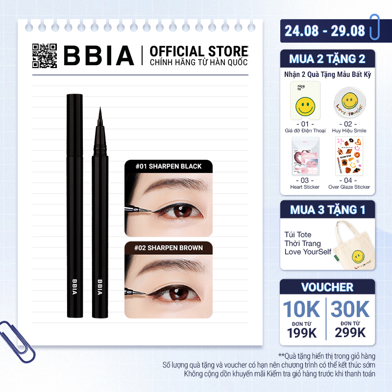 Kẻ Mắt Nước BBIA Last Pen Eyeliner - 0.6g