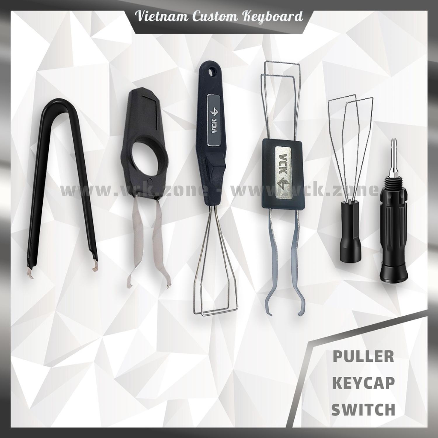 Puller vck | dụng cụ tháo keycap - tháo switch | 2in1 - 3in1 - tua vít - keypuller - switch puller | vck