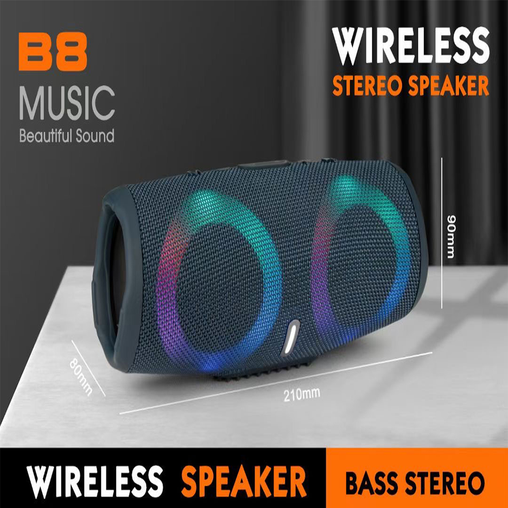 Loa bluetooth , loa di động bluetooth Charge 5 , Loa siêu trầm công suất lớn , loa bluetooth 4.2 kết hợp LED vòm loa đổi màu theo nhạc.