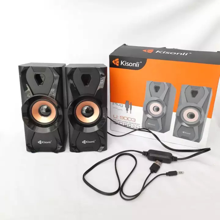 Loa máy tính 2.0 Kisonli U-9003 bass treb đầy đủ (Màu ngẫu nhiên)  HÃNG PHÂN PHỐI CHÍNH THỨC - Nhất Tín Computer