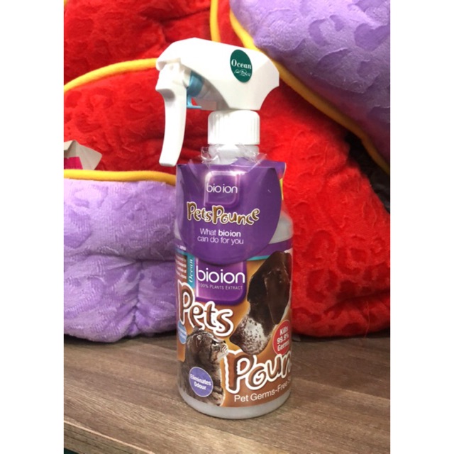 Xịt khử mùi, khử trùng bioion pets pounce