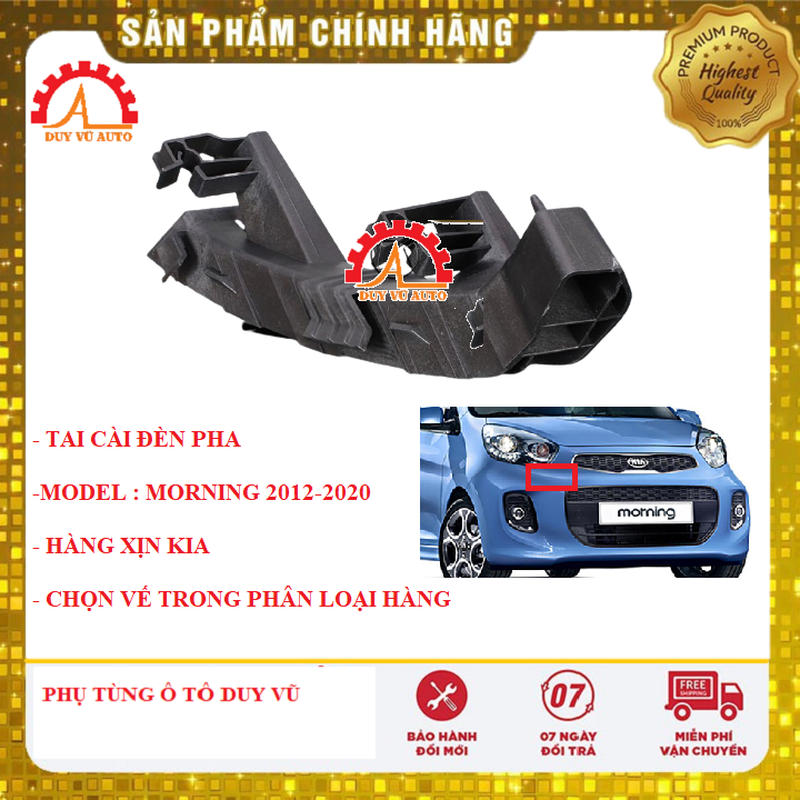 Phe cài đèn pha kia morning đời từ 2012-2020
