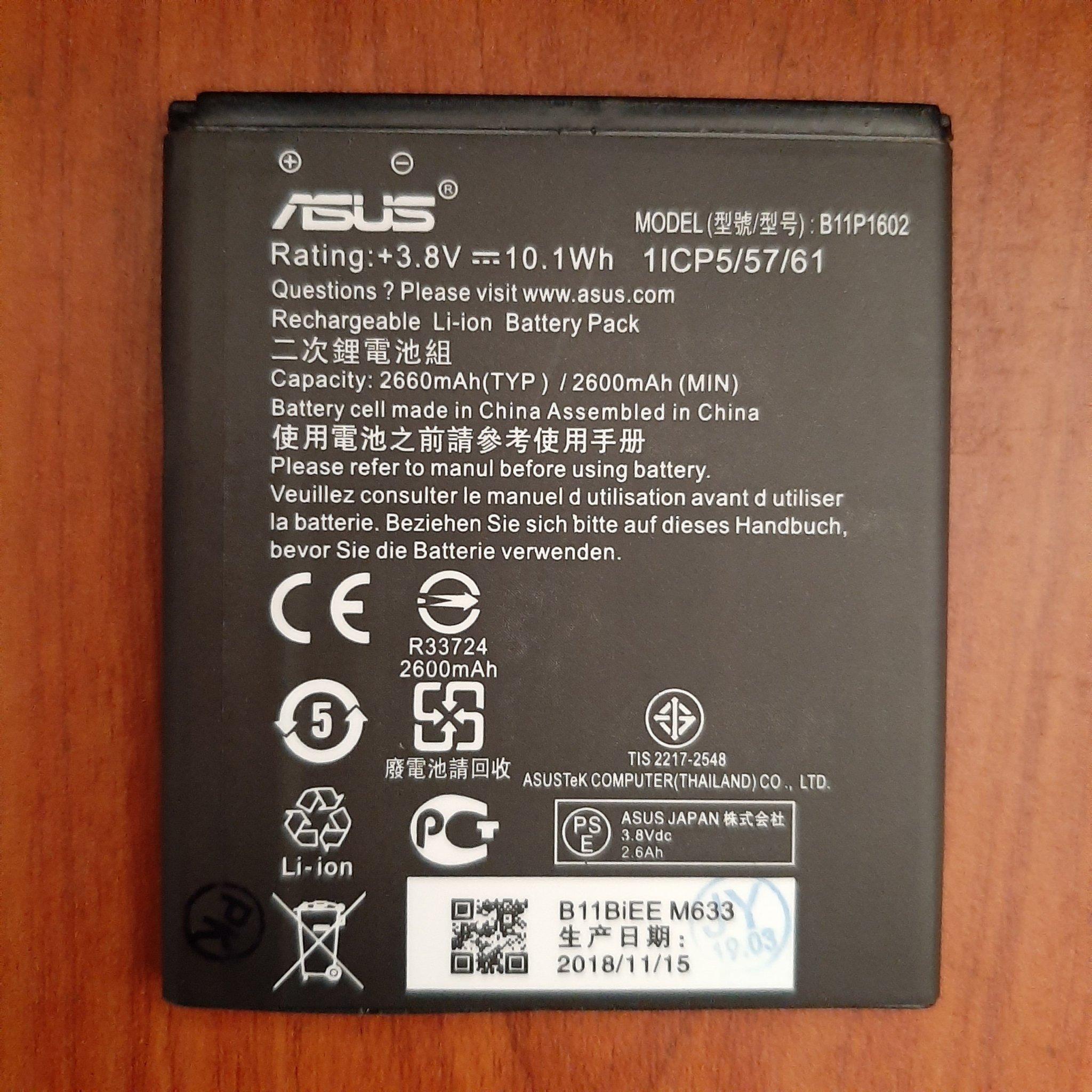 Pin asus zen 3 lte go 5.0 b11p1602 x00bd zb500kg zen 2 go zen 3 go