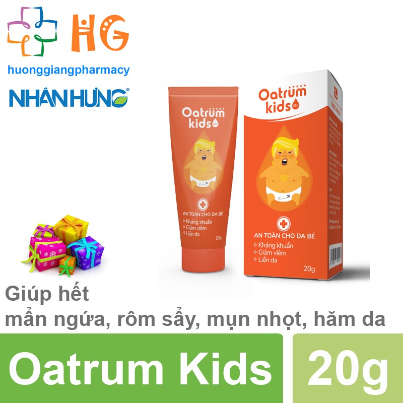 Oatrum Kids - Kem bôi da kháng khuẩn, giảm viêm, liền da cho bé