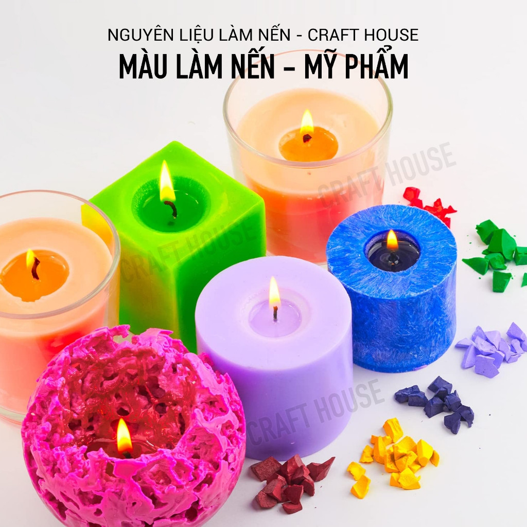 Màu làm nến thơm - nguyên liệu màu nến