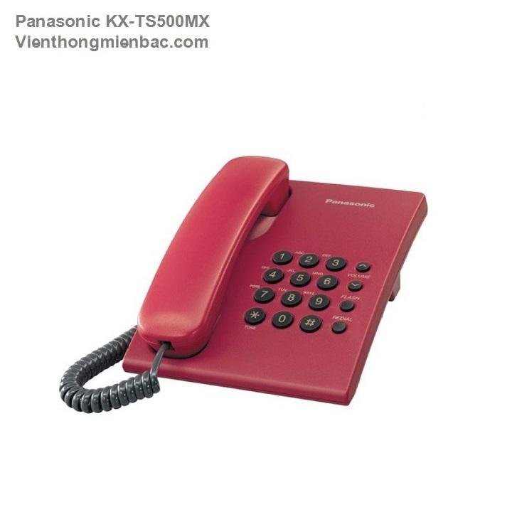 Điện thoại để bàn panasonic kx-ts 500 màu đỏ