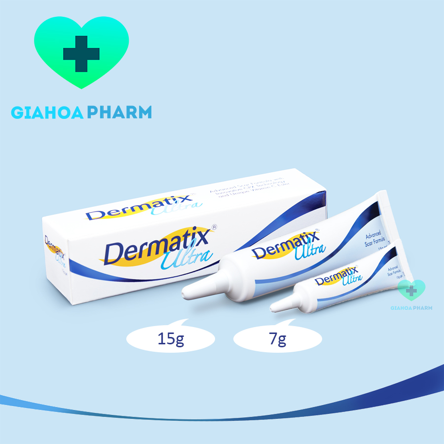 Gel bôi làm mờ sẹo Dermatix Ultra Advanced Scar Formula giảm sẹo lồi, sẹo phì đại, sẹo mổ