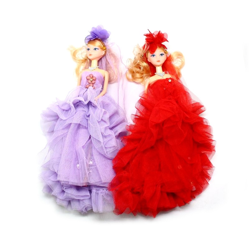 30 cm fashion wedding dolls princess key ring to hang a doll toy gifts