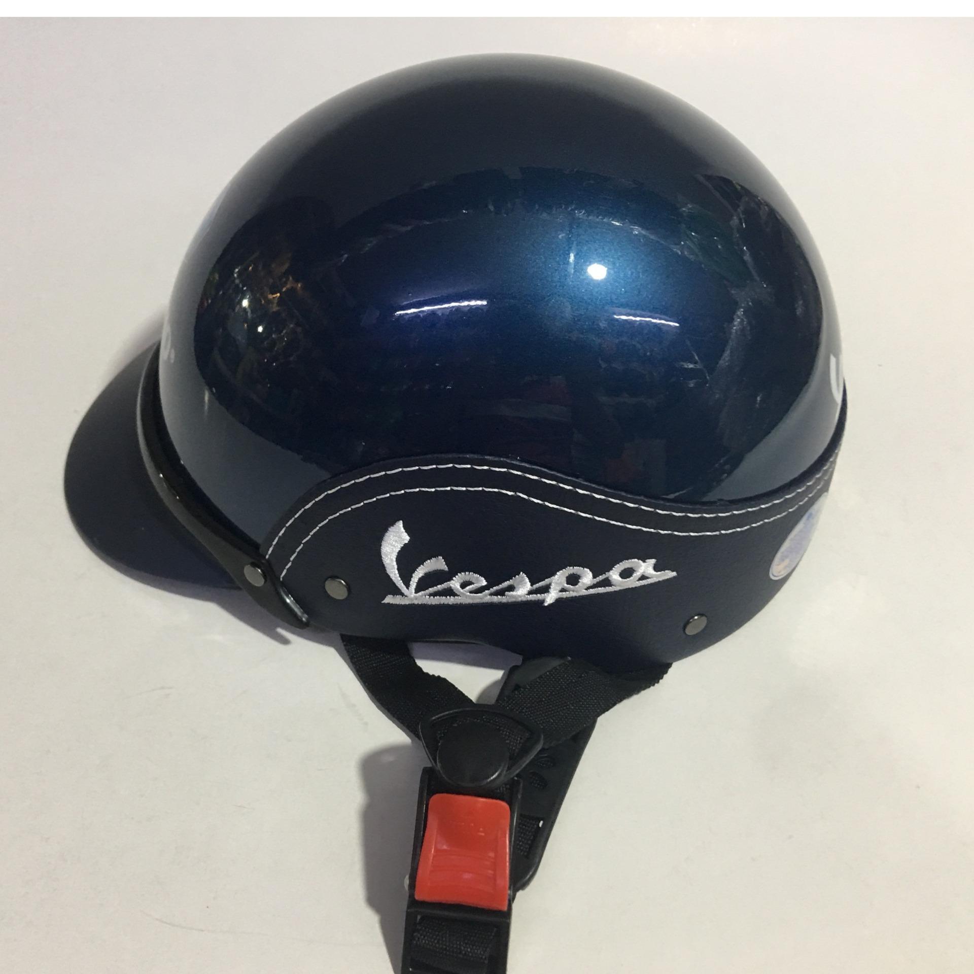 NÓN BẢO HIỂM VESPA ĐẠT CHUẨN-BẢO HÀNG 12 THÁNG (XANH)