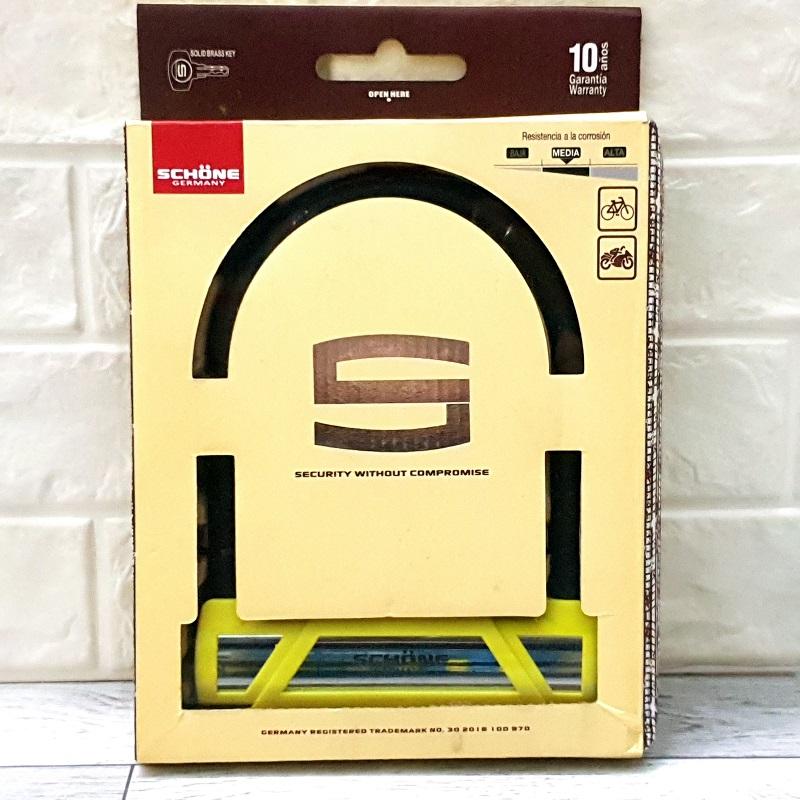 Ổ khoá bánh xe máy SCHONE chữ U SC - 310 loại lớn ( made in Germany )