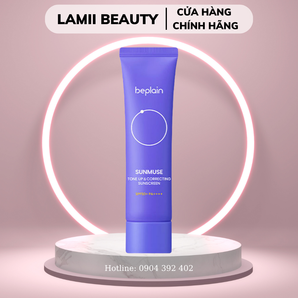 Kem chống nắng beplain sunmuse tone up & correcting sunscreen spf 50+ pa++++ 50ml - lamii beauty