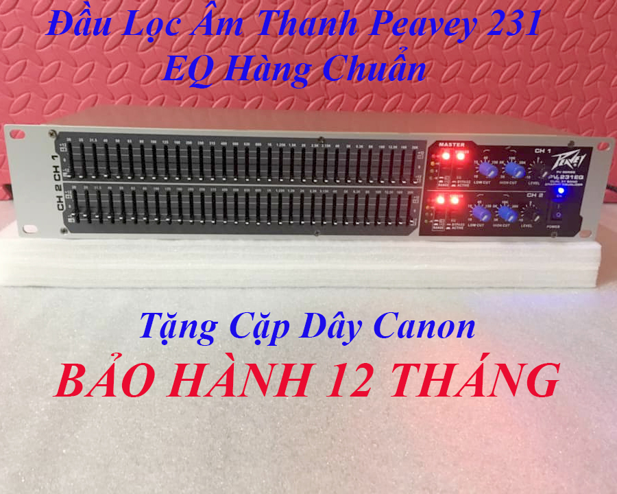 LỌC XÌ CAO CẤP - Equalizer Peavey 231EQ , LỌC TIẾNG SẠCH , NHẠC HAY - Equalizer Peavey 231EQ- Lọc Xì peavey 231EQ 62 cần chỉnh tần số