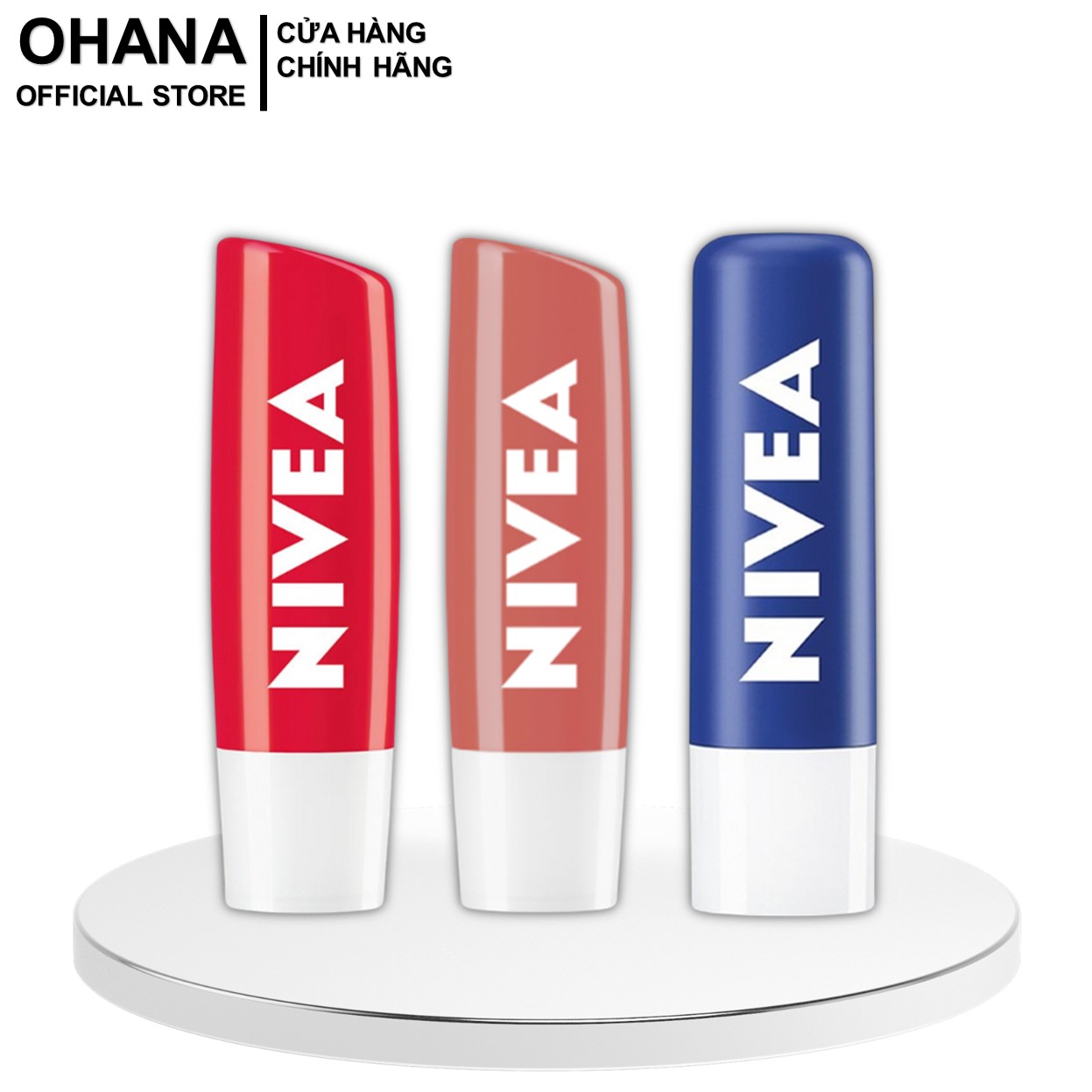 Son dưỡng ẩm 24h nivea caring lip balm 4.8g