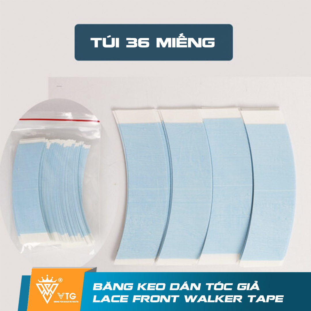 Băng dính dán tóc giả lace front walker tape vtg kd06 nhập khẩu mỹ, sử dụng keo dán tóc siêu dính, siêu an toàn cho da - vua tóc giả - tóc giả nam