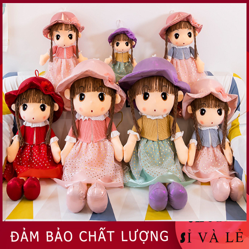 Búp bê nhồi bông cho em bé gái 45cm-60cm, búp bê vải cho bé gái