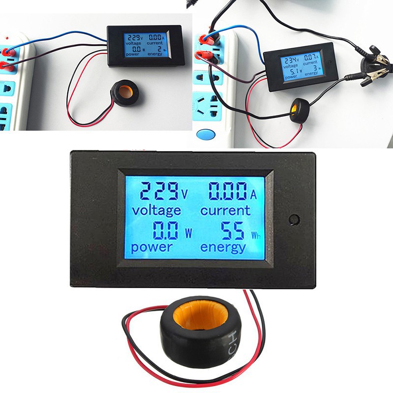 ☊☼﹉Máy đo điện áp/cường độ dòng điện/công suất/năng lượng điện