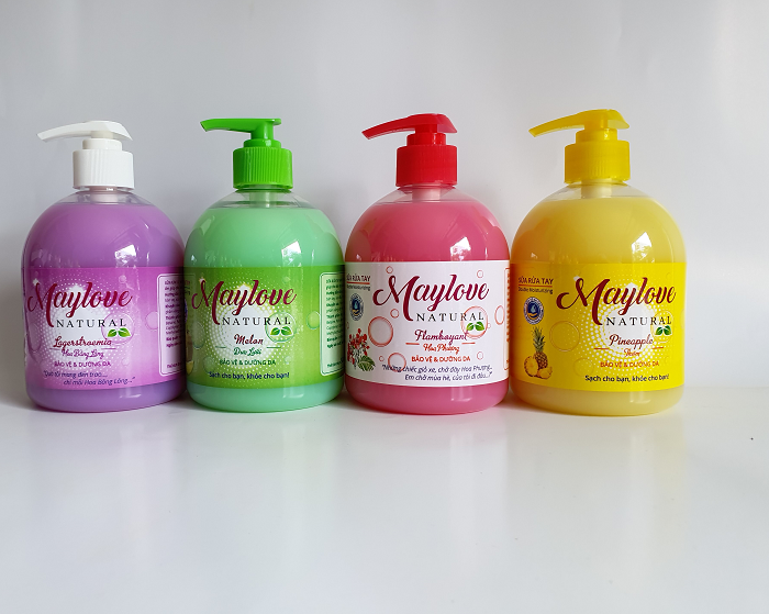 Combo 4 chai sữa rửa tay maylove đủ hương - đủ màu 500ml