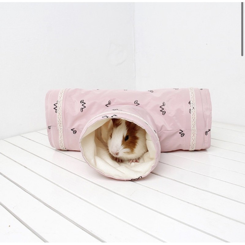 Ống chui vải chữ T cho Guinea Pig (bọ ú, chuột lang)