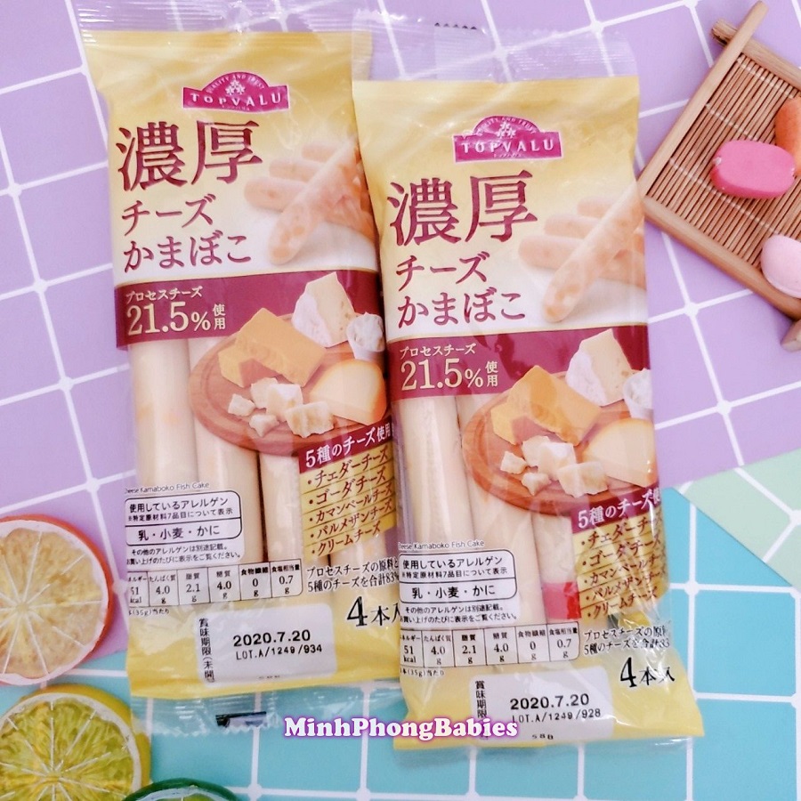 Xúc Xích Chả Cá Kamaboko Pho Mai Topvalu
