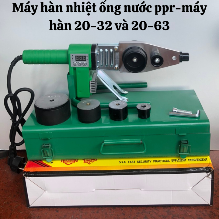 Máy hàn nhiệt ống nước ppr - máy hàn 20-32 và 20-63-Điện tử tuỳ chỉnh nhiệt độ
