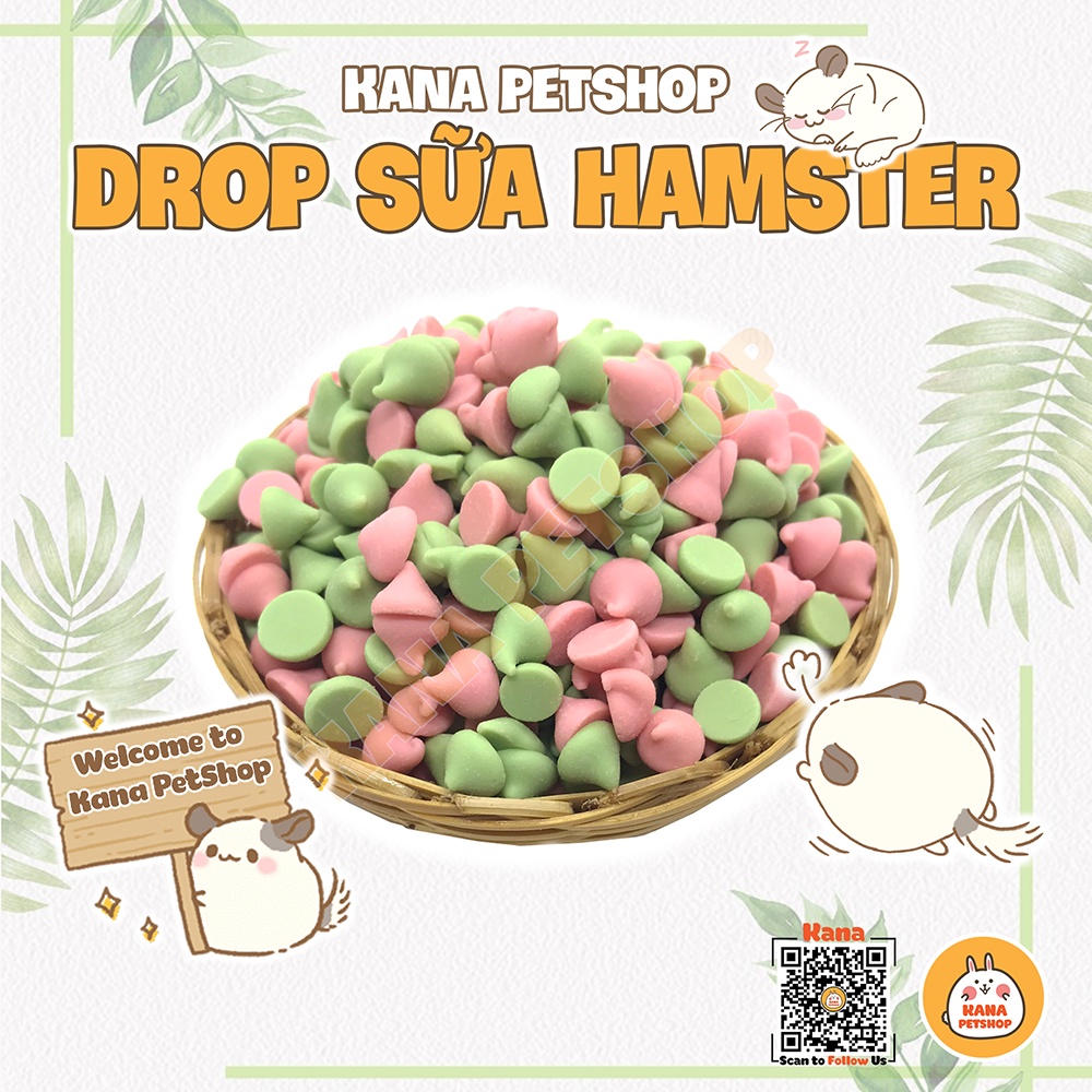 Thức Ăn Cho Hamster Drop Sữa 🐹FREESHIP🐹 Drop Sữa Mềm 3 Vị Thức Ăn Cho Hamster Đồ Ăn Dặm Dành Cho Hamster,Sóc Bay ÚC Sóc