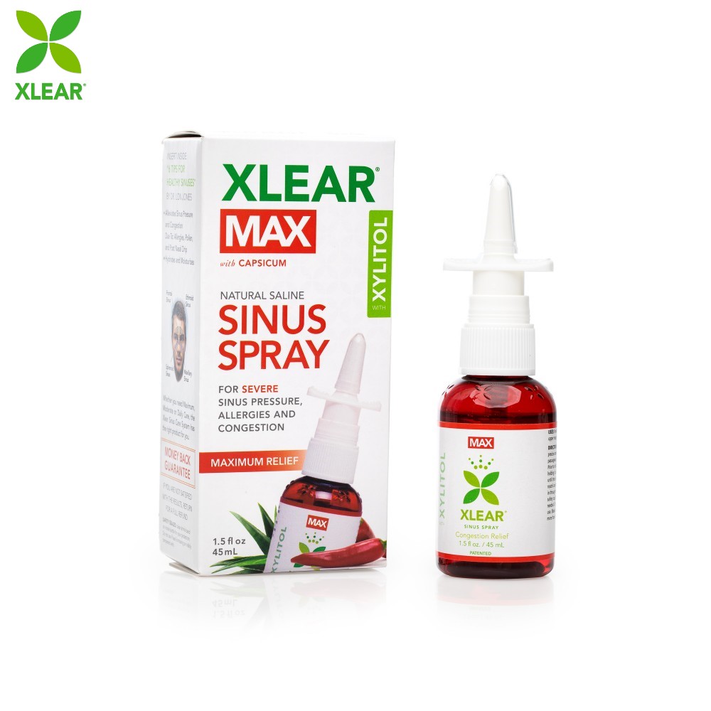 Xịt mũi Xlear MAX cho đối tượng viêm xoang, viêm mũi dị ứng (45ml)