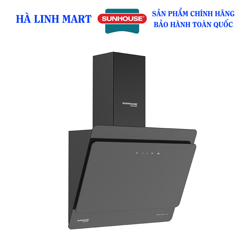 [Trả góp 0%]Máy hút mùi cao cấp kính vát SUNHOUSE MAMA MMB6818-70 - Máy hút mùi nhà bếp được bảo hành 18 tháng tại nhà
