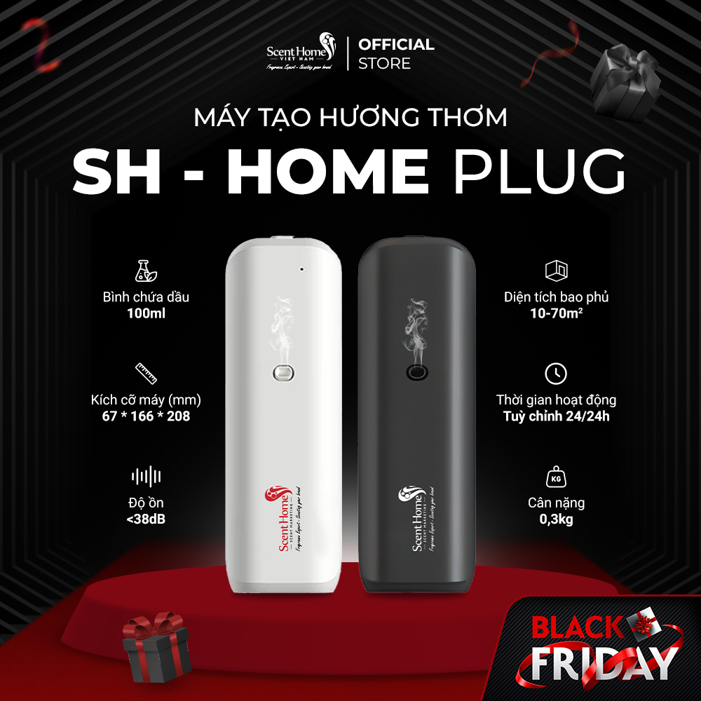 Máy tạo hương thơm cao cấp Scent Homes (SH-HOME Plug) dành cho gia đình, văn phòng